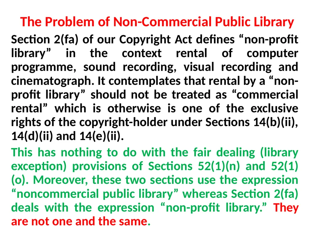 Other General Exceptions that Libraries Can Avail - slide 22 of 28