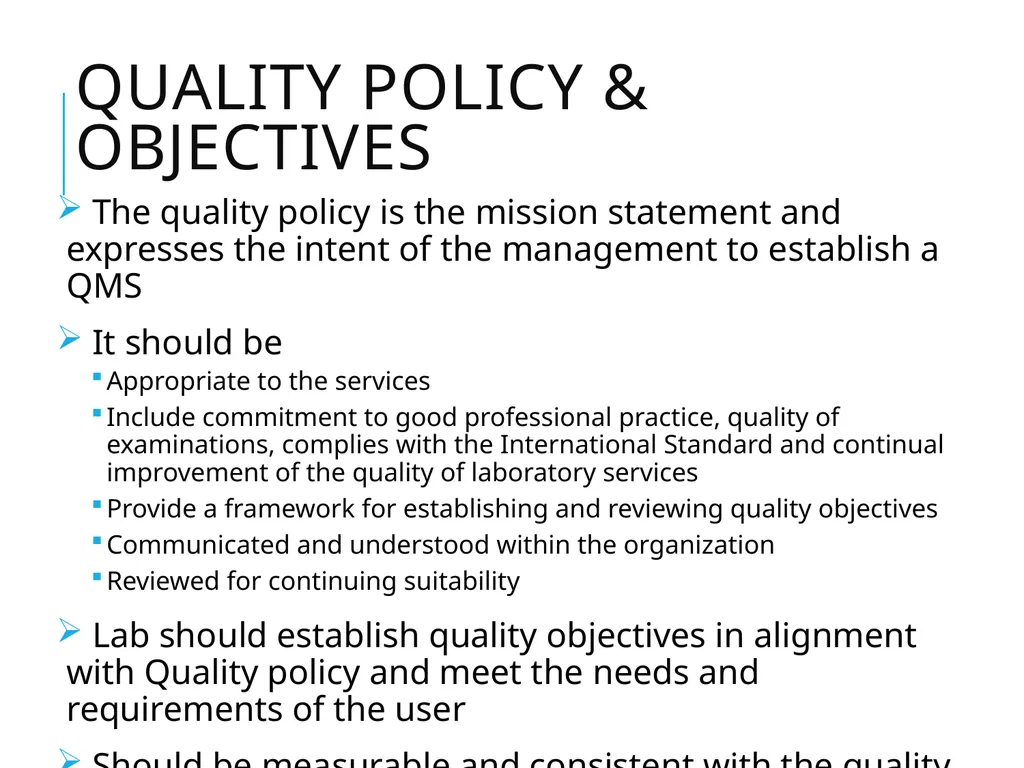 General Elements for Establishment of QMS ISO - slide 10 of 16
