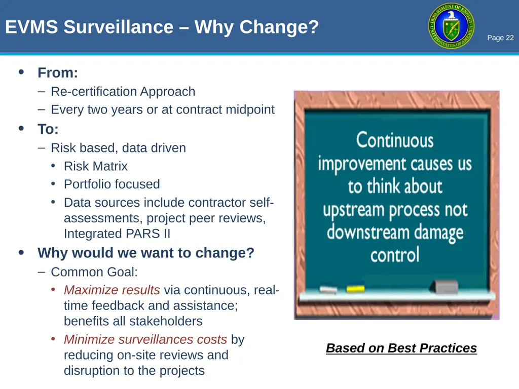 THE OECM PARS II / EVM ROADSHOW Enhancing Earned - slide 22 of 34