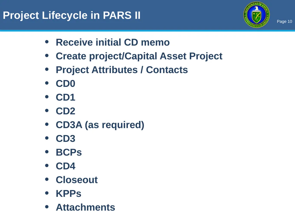 THE OECM PARS II / EVM ROADSHOW Enhancing Earned - slide 10 of 34