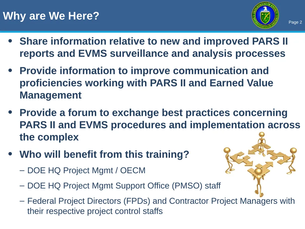 THE OECM PARS II / EVM ROADSHOW Enhancing Earned - slide 2 of 34