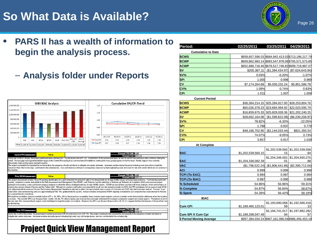 THE OECM PARS II / EVM ROADSHOW Enhancing Earned - slide 26 of 34