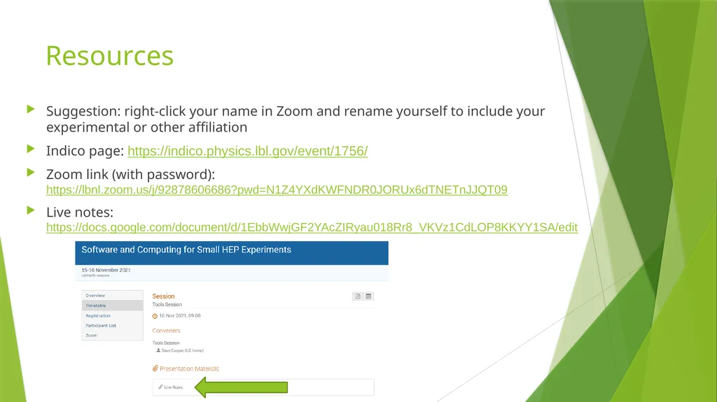 Software and Computing for Small HEP Experiments: - slide 4 of 4