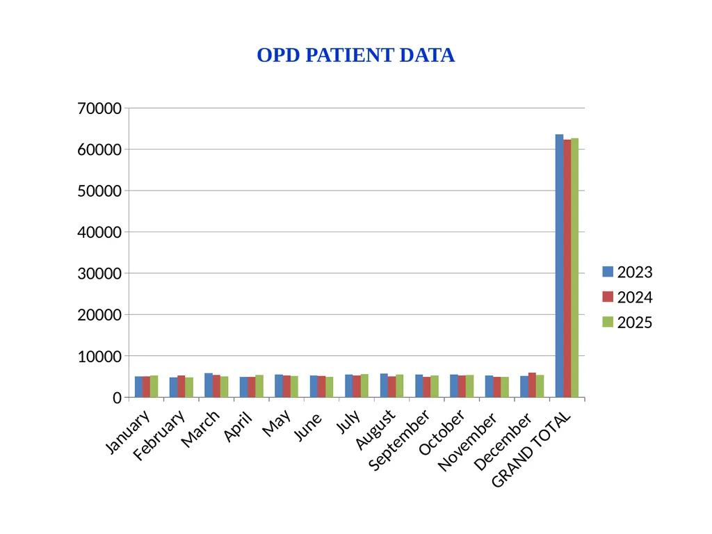 COMPARATIVE PATIENT DATA (OP & IP) 2023 - 2025 - slide 3 of 13