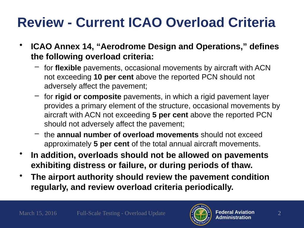 Full-Scale Testing Overload Update REDAC - slide 2 of 28