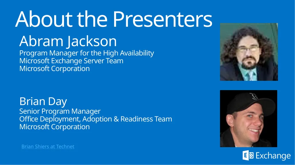 Implementing Exchange Server 2013 April 2014 About - slide 2 of 64