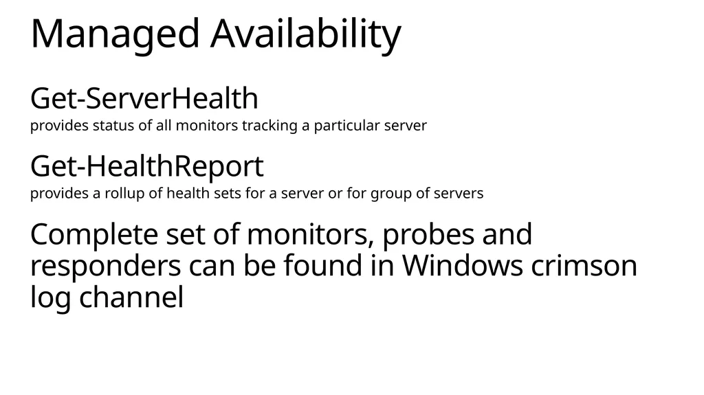 Implementing Exchange Server 2013 April 2014 About - slide 23 of 64