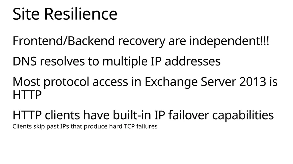 Implementing Exchange Server 2013 April 2014 About - slide 46 of 64