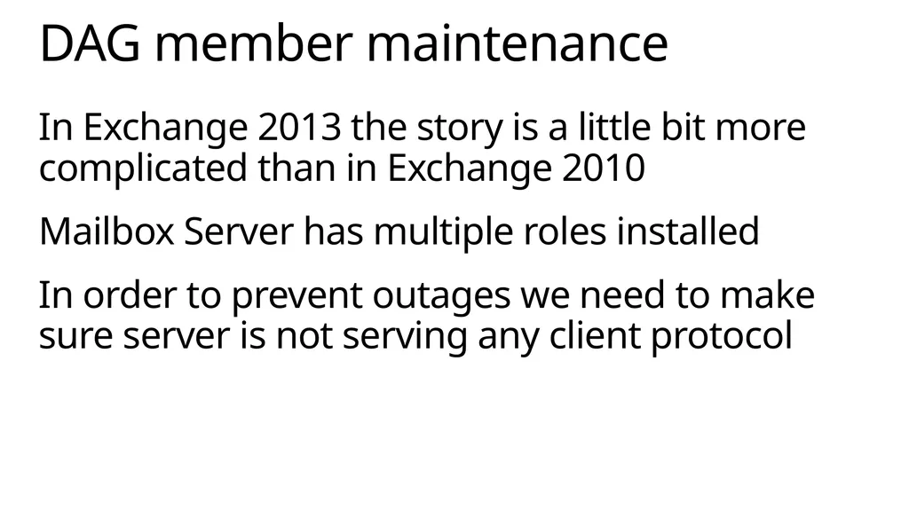 Implementing Exchange Server 2013 April 2014 About - slide 29 of 64