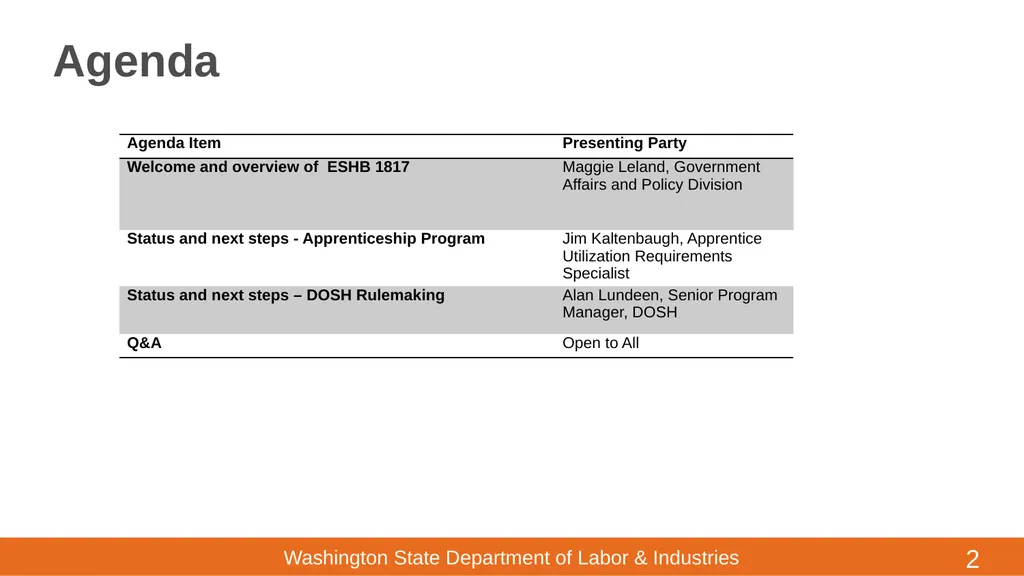 ESHB 1817/RCW 49.80 High Hazard Facilities - - slide 2 of 19