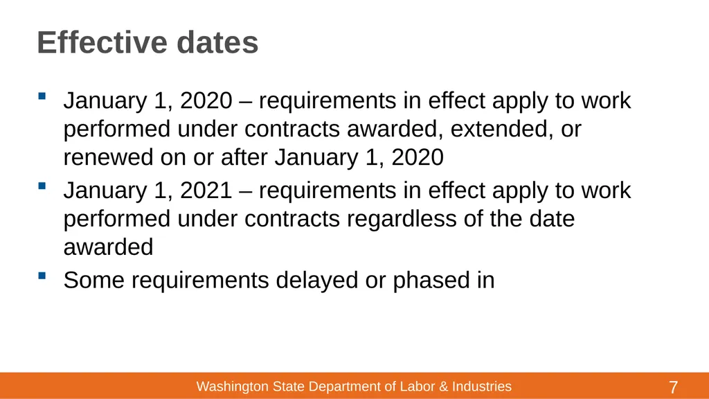ESHB 1817/RCW 49.80 High Hazard Facilities - - slide 7 of 19