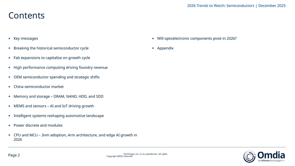 2026 Trends to Watch: Semiconductors Omdia - slide 2 of 53