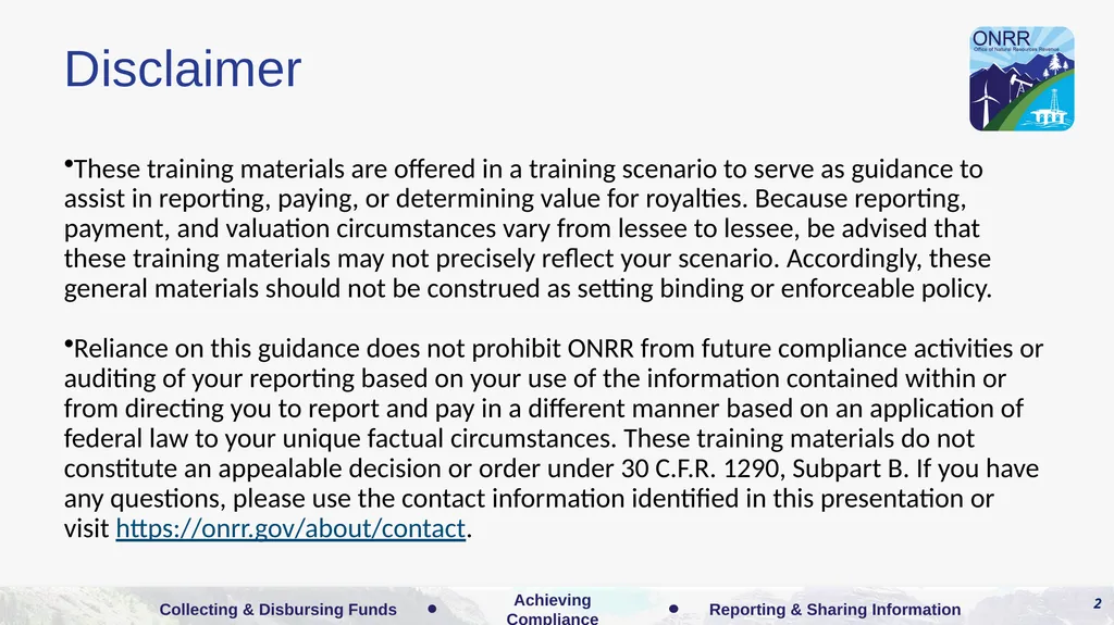 Reporter Online Training Housekeeping All - slide 2 of 21