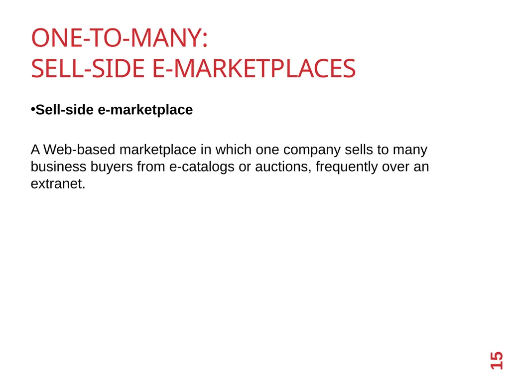 B2B E-Commerce Chapter 2 Learning Objectives - slide 15 of 29