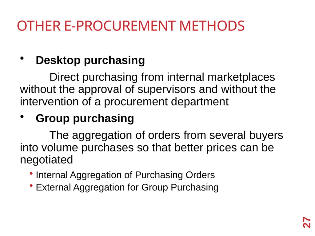 B2B E-Commerce Chapter 2 Learning Objectives - slide 27 of 29