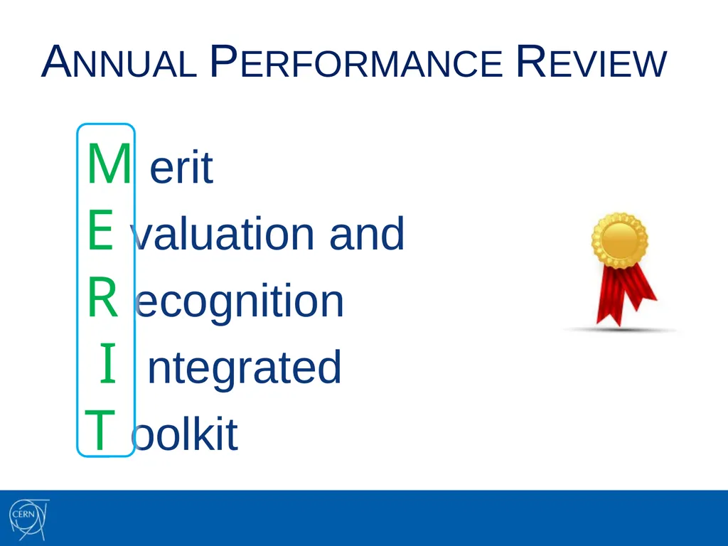 Performance Appraisal and Management at CERN HR - slide 6 of 9