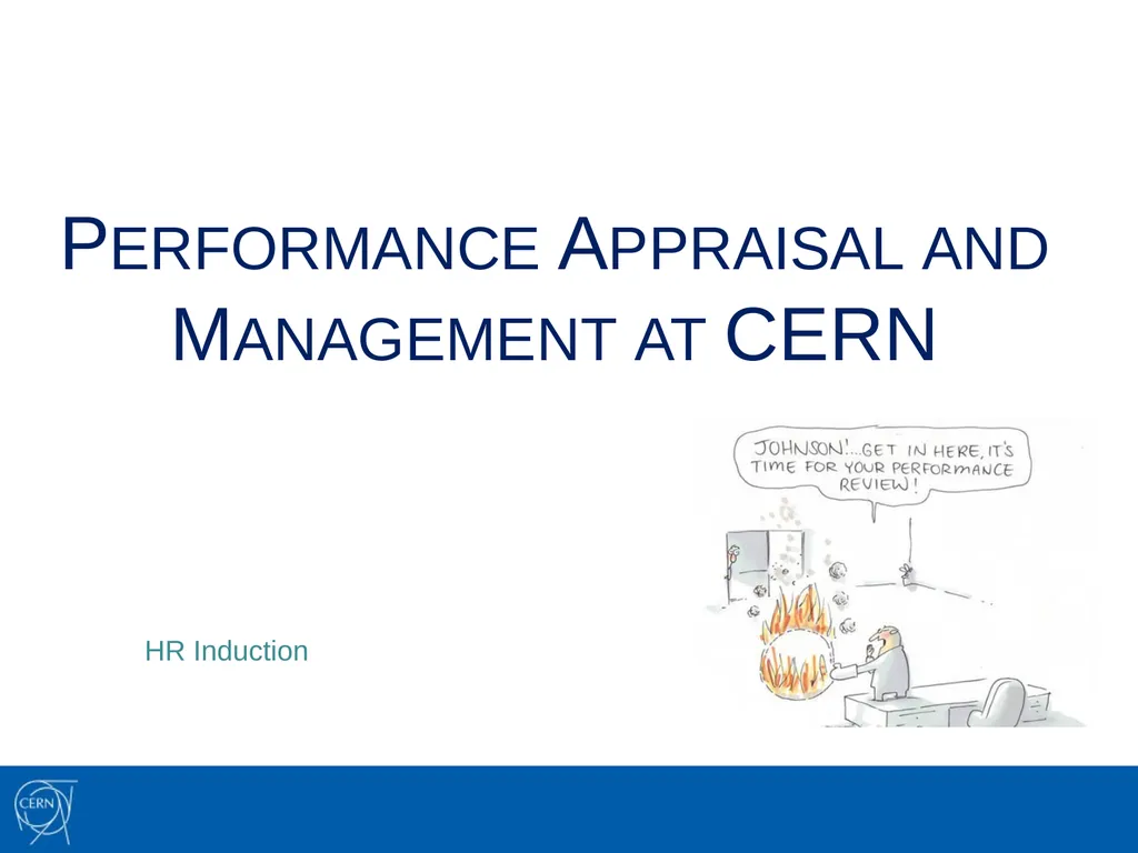 Performance Appraisal and Management at CERN HR