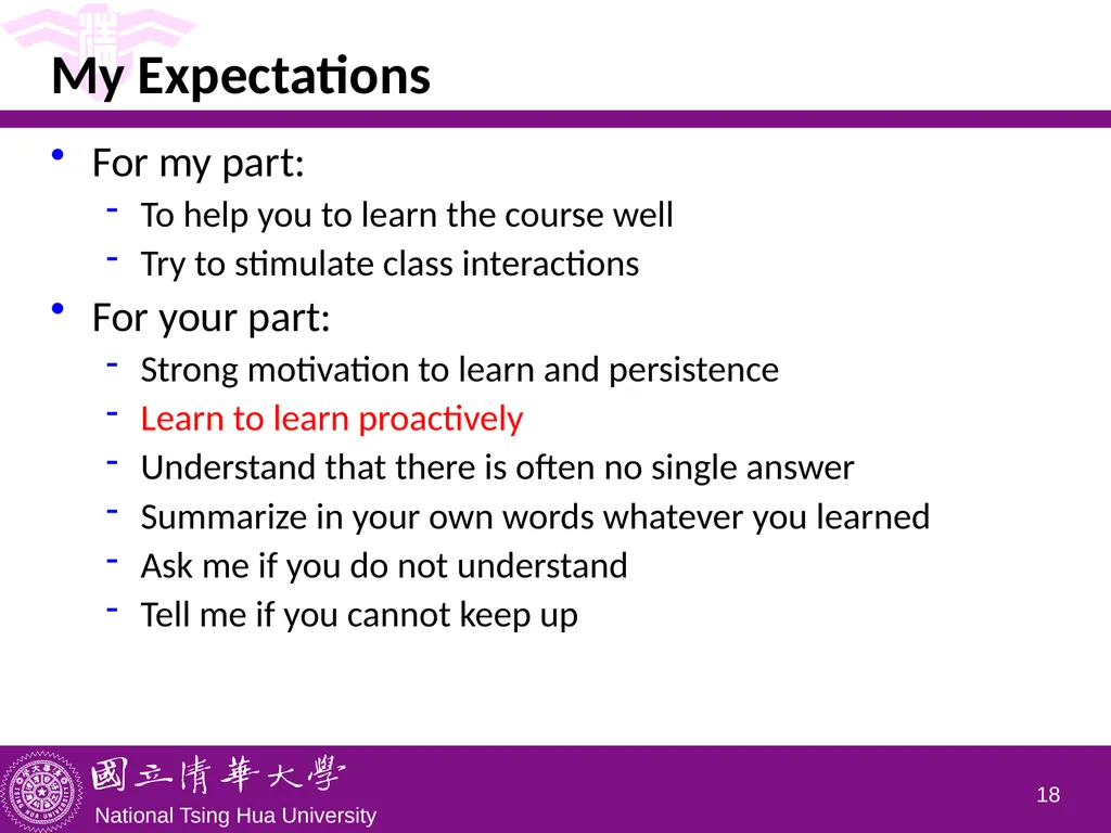 CS5100 Advanced Computer Architecture Course - slide 18 of 18