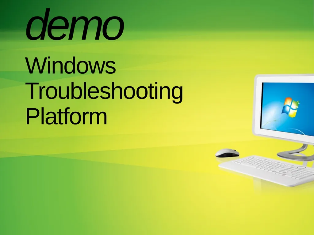 Windows Troubleshooting Platform Matt Bielman Lead - slide 6 of 16