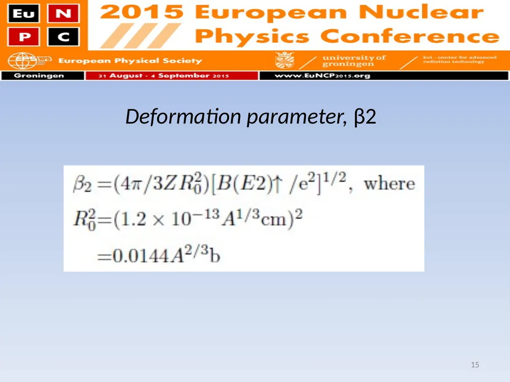 Shell model calculation on even-even Germanium - slide 15 of 21