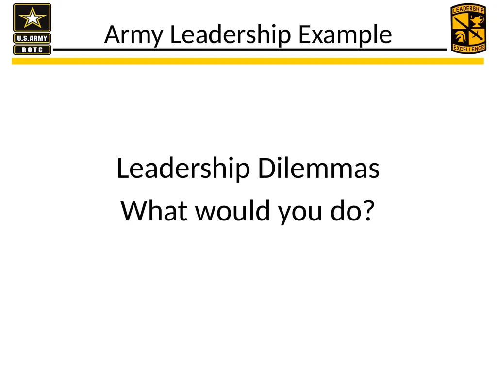 U.S. Army presents leader development practices - slide 5 of 17
