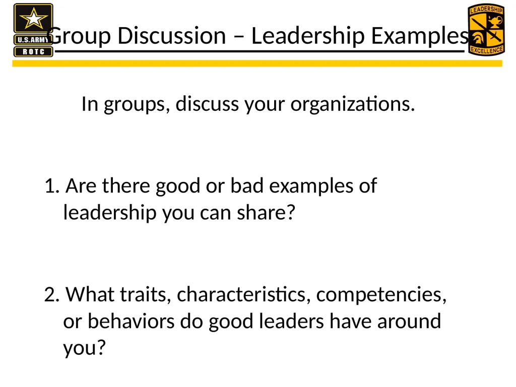U.S. Army presents leader development practices - slide 6 of 17