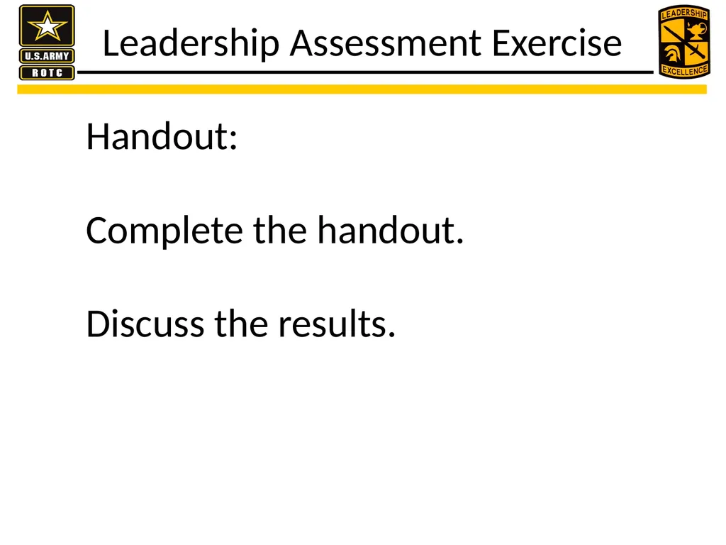 U.S. Army presents leader development practices - slide 8 of 17