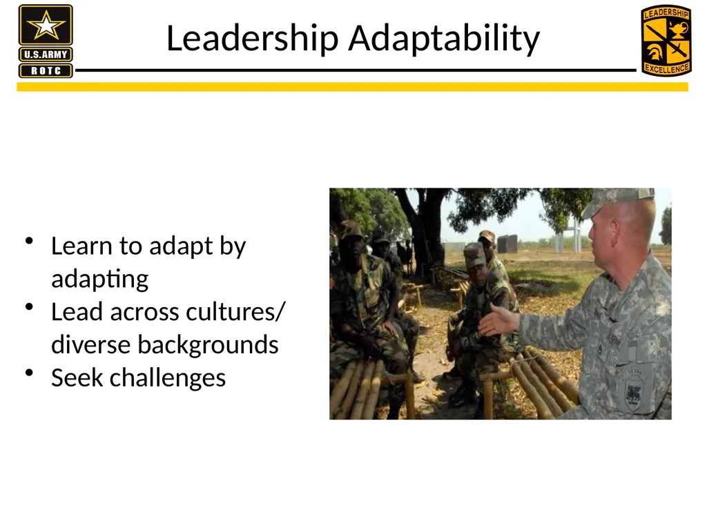 U.S. Army presents leader development practices - slide 14 of 17