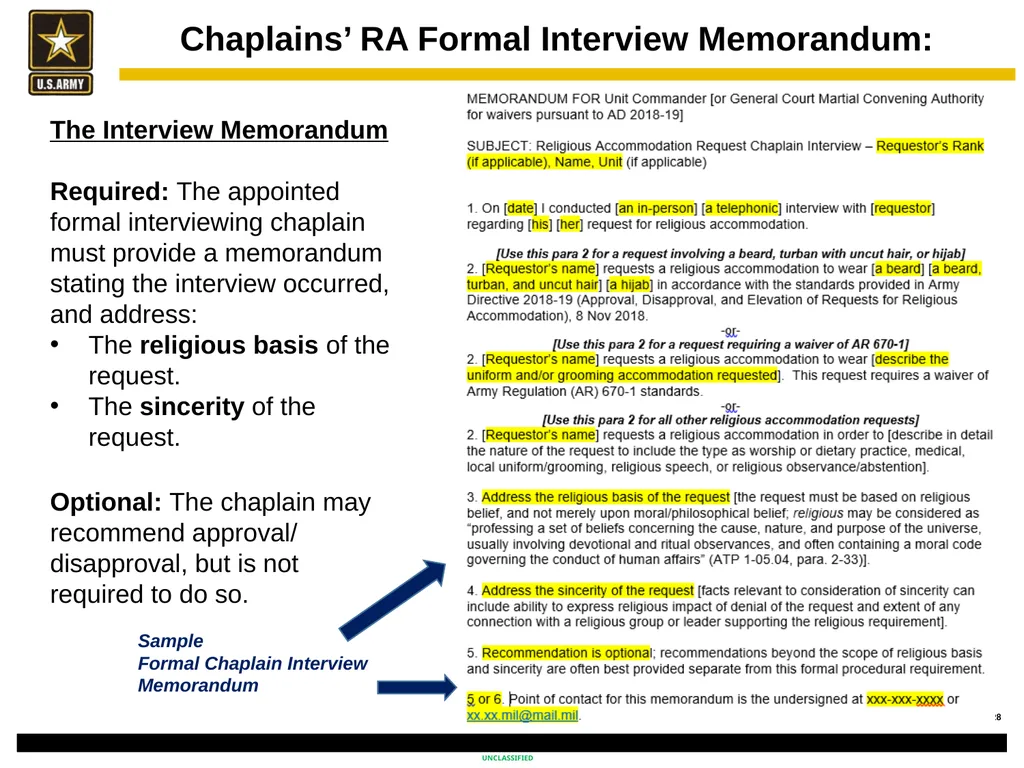 Religious Accommodation in the Army: Advising the - slide 28 of 36