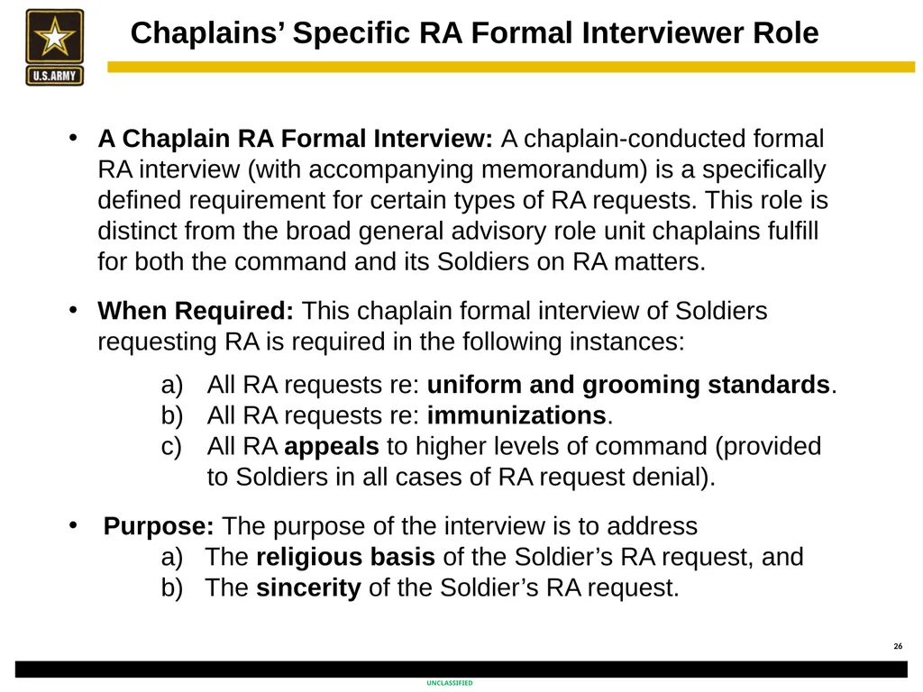 Religious Accommodation in the Army: Advising the - slide 26 of 36