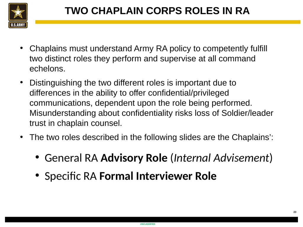 Religious Accommodation in the Army: Advising the - slide 23 of 36