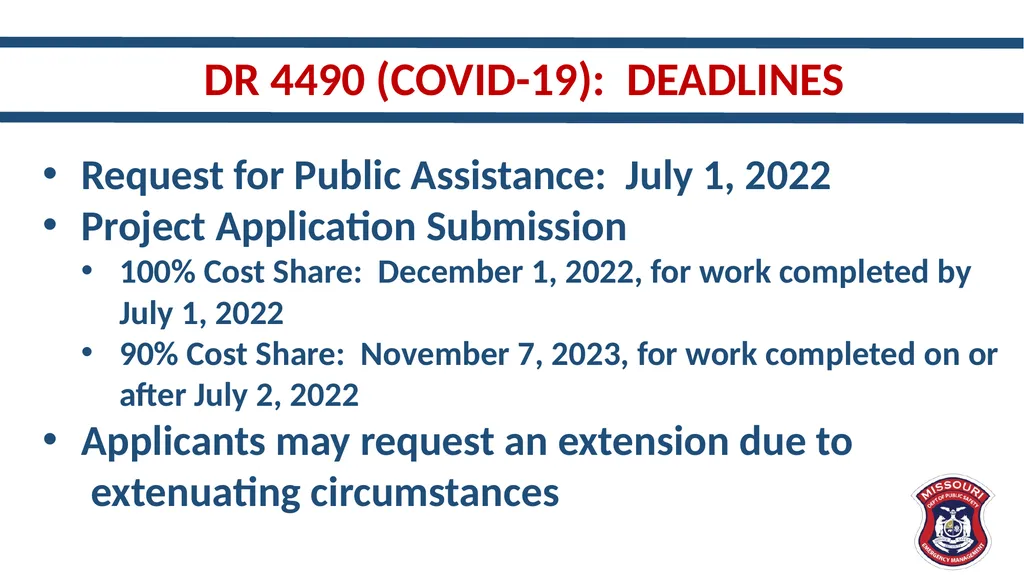 New and Different – Updates in Public Assistance - slide 27 of 33
