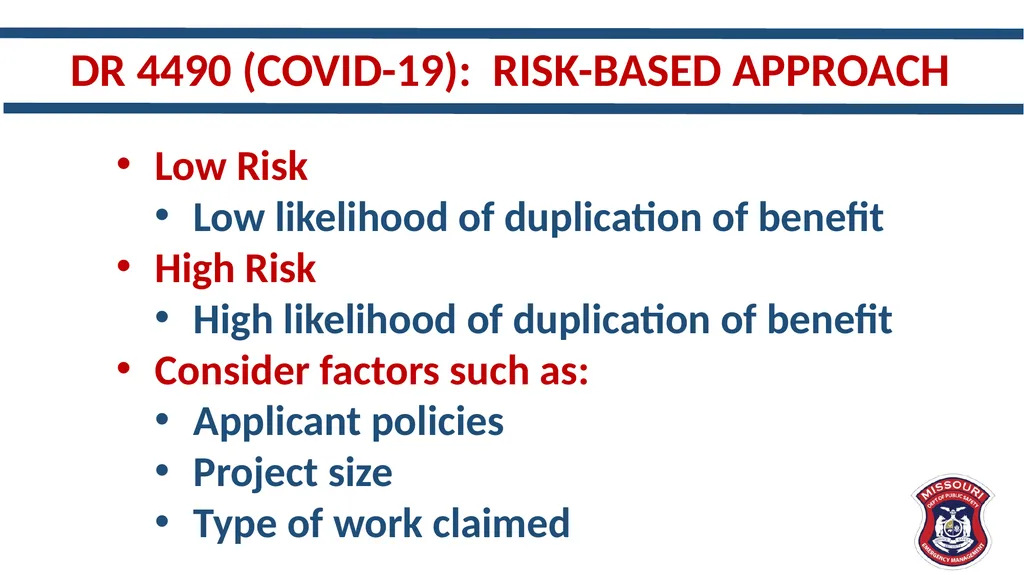 New and Different – Updates in Public Assistance - slide 30 of 33