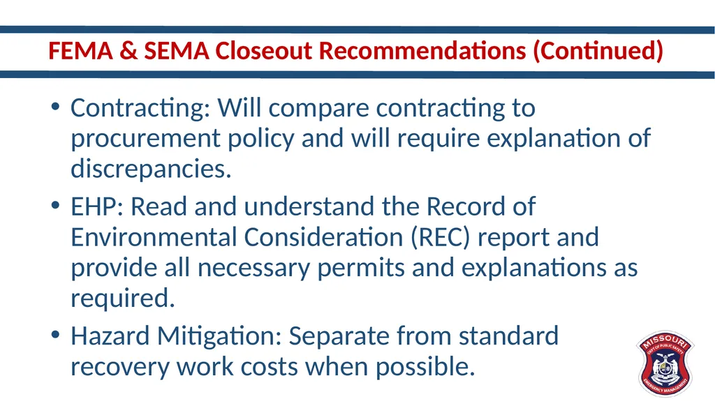 New and Different – Updates in Public Assistance - slide 22 of 33