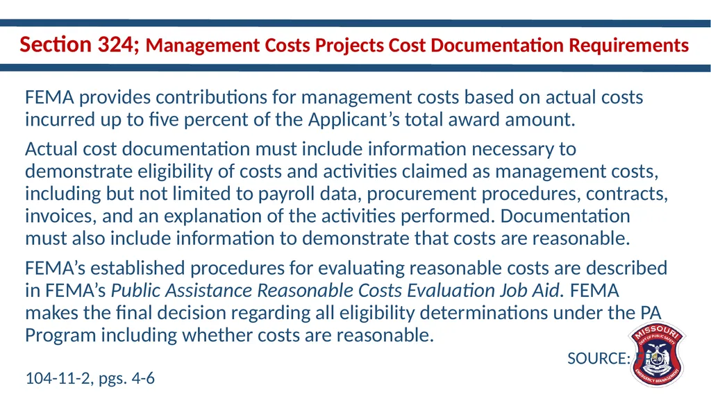 New and Different – Updates in Public Assistance - slide 19 of 33