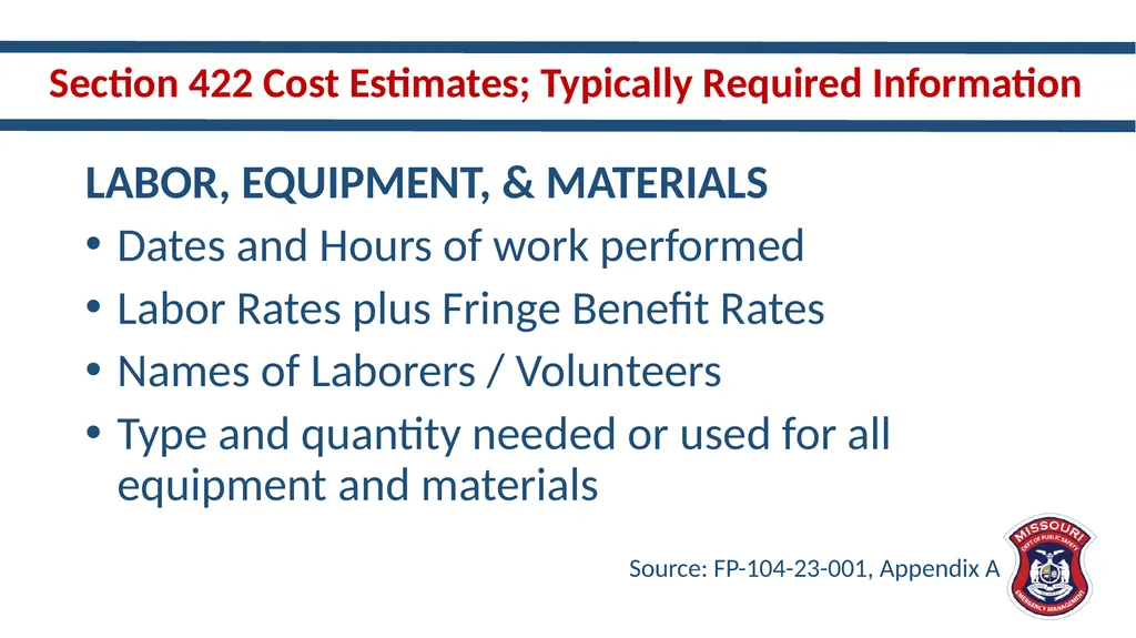 New and Different – Updates in Public Assistance - slide 15 of 33