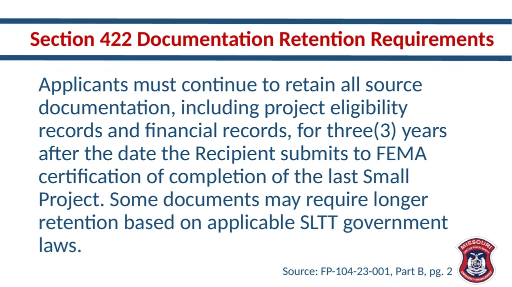 New and Different – Updates in Public Assistance - slide 11 of 33