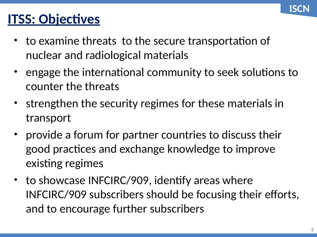 International Symposium on Transport Security of - slide 5 of 15