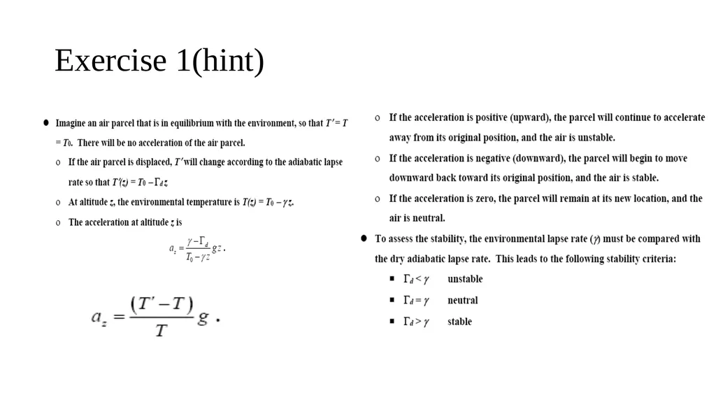 The Course of Atmospheric Thermodynamics - slide 10 of 27