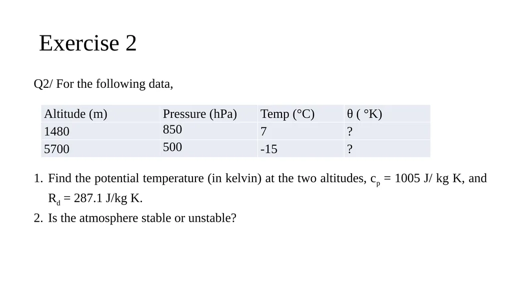 The Course of Atmospheric Thermodynamics - slide 11 of 27