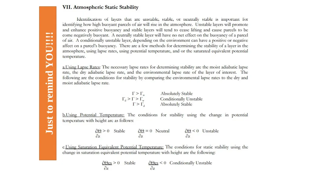 The Course of Atmospheric Thermodynamics - slide 8 of 27
