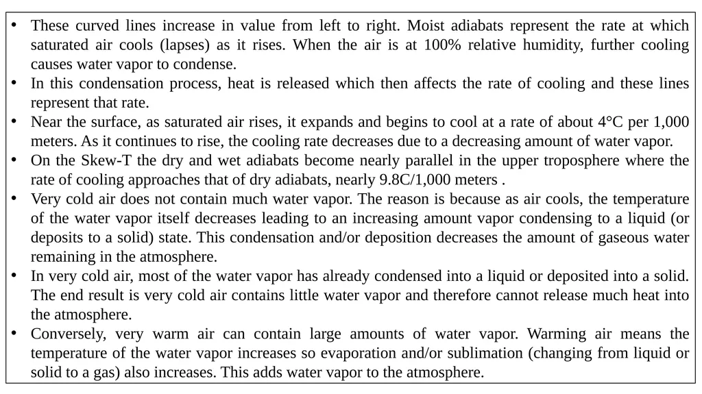 The Course of Atmospheric Thermodynamics - slide 26 of 27