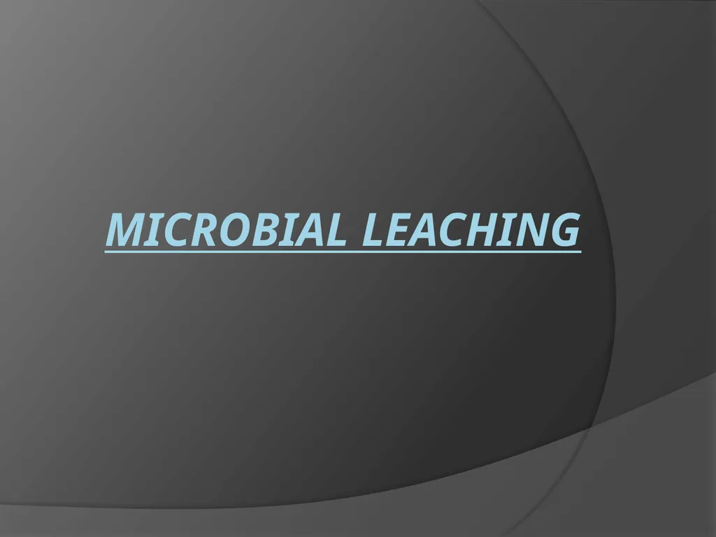Microbial analysis of air There are two methods of - slide 10 of 19