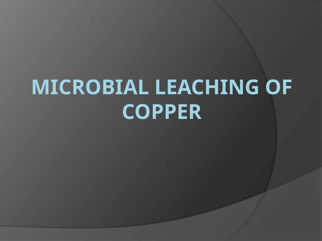Microbial analysis of air There are two methods of - slide 15 of 19