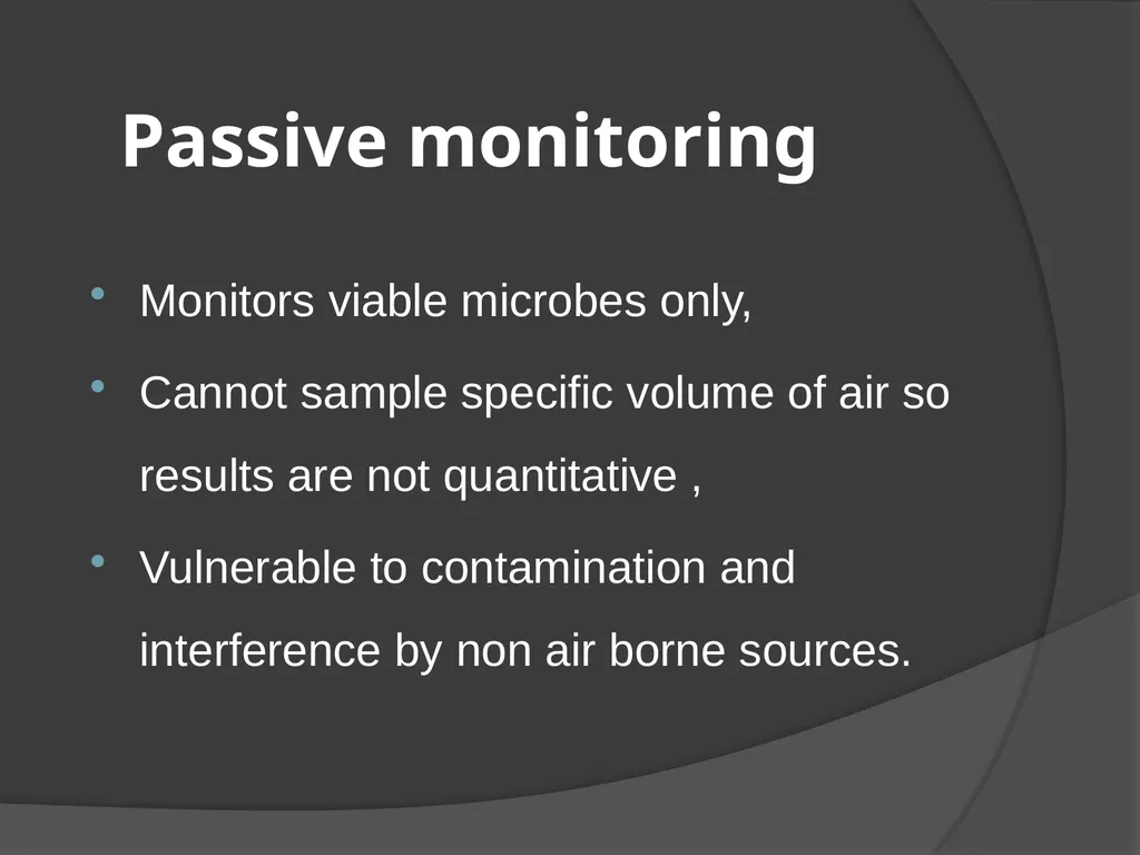 Microbial analysis of air There are two methods of - slide 4 of 19
