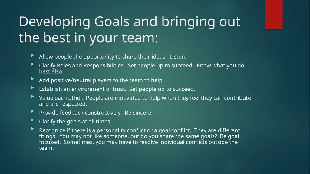 Conflict Resolution Objectives Learn the basics - slide 28 of 30