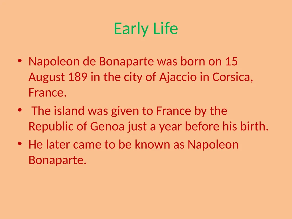 NEPOLEON BONAPARTE SEM –V CC- XI MOUSUMI - slide 8 of 18