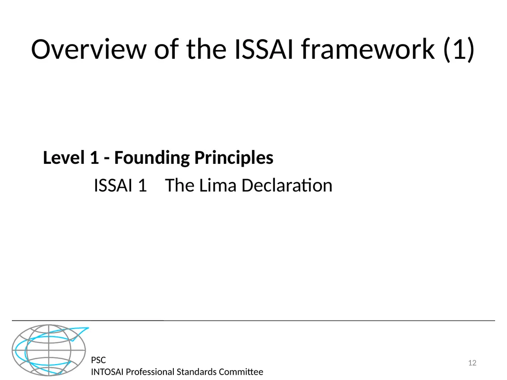 PSC INTOSAI Professional Standards Committee - slide 12 of 27