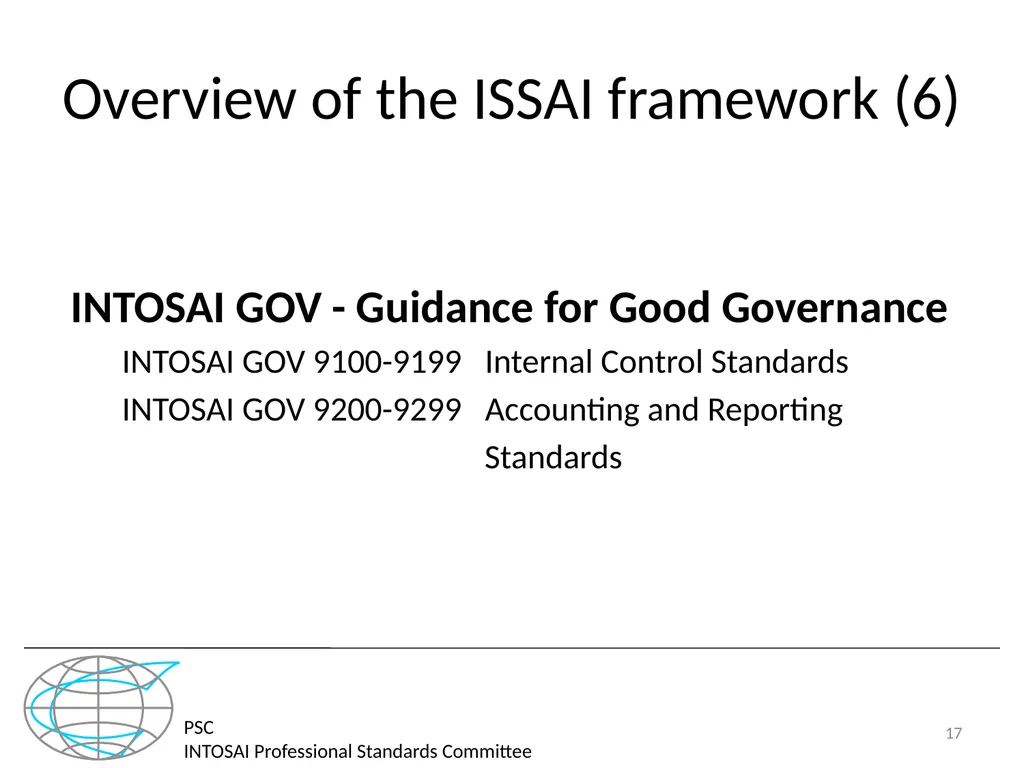 PSC INTOSAI Professional Standards Committee - slide 17 of 27