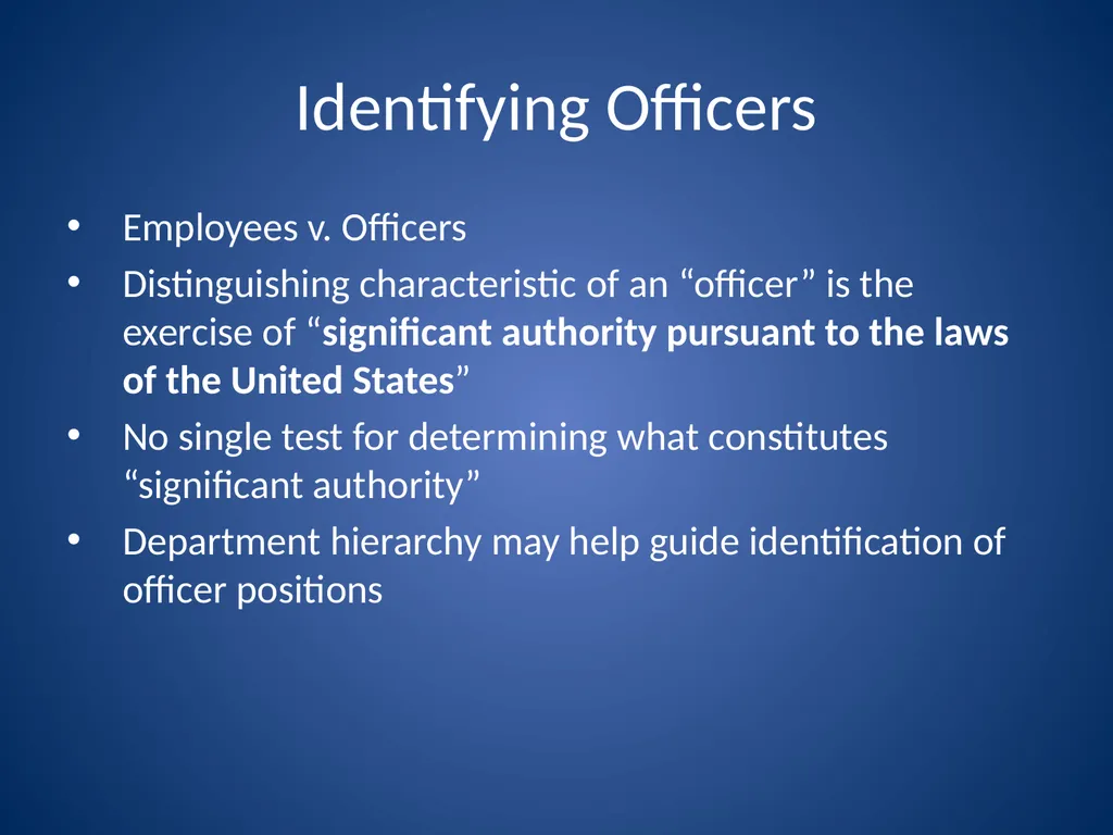 Ensuring Continuity During Vacancies in High-Level - slide 4 of 21